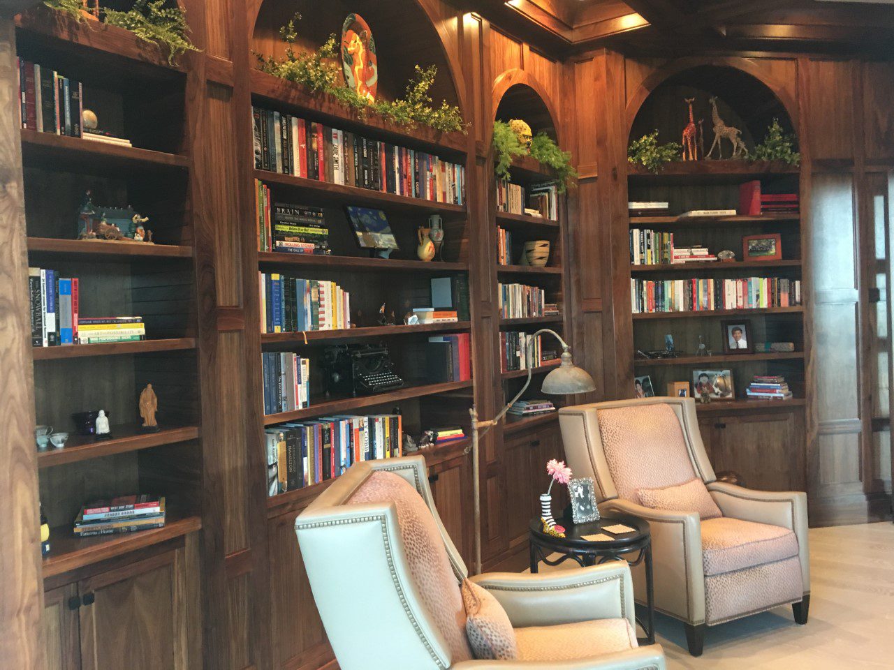 Walnut Library — woodworking by Redwoodworks Residential