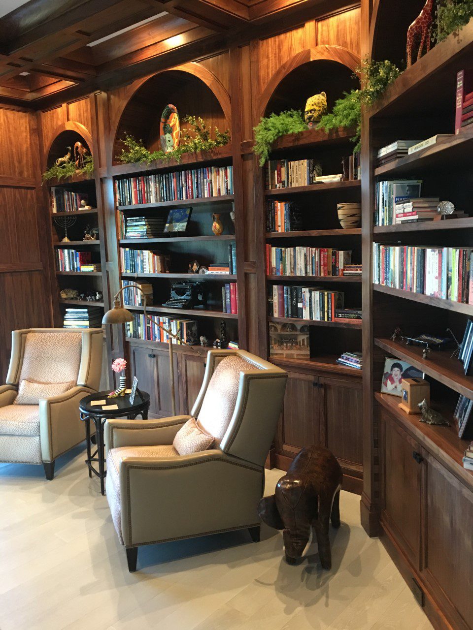 Walnut Library — woodworking by Redwoodworks Residential